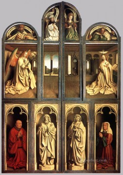 ゲントの祭壇画の翼が閉じられた ルネサンス ヤン・ファン・エイク Oil Paintings